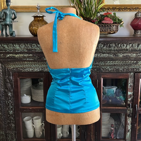 Windsor Blue Halter Top - Picture 3 of 5